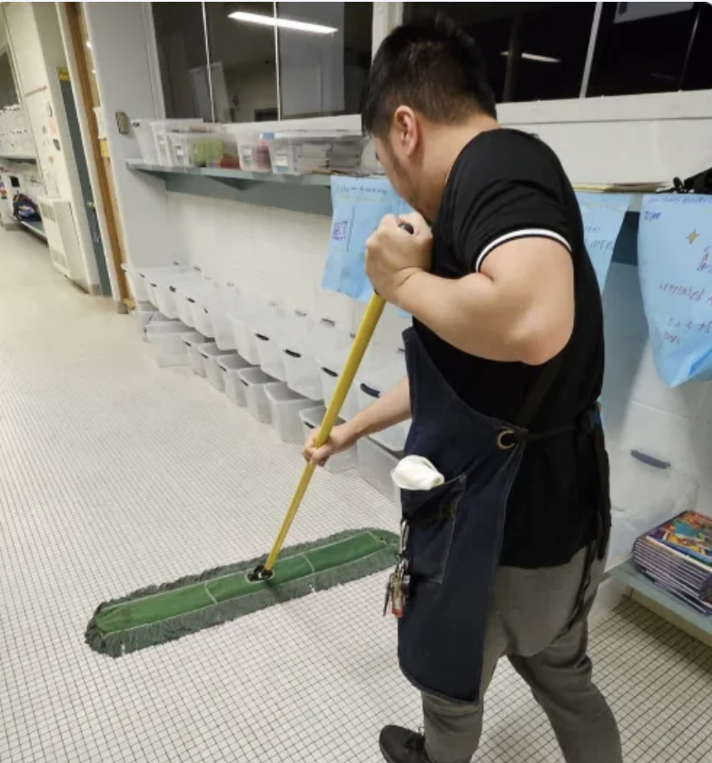 Our cleaning services in action