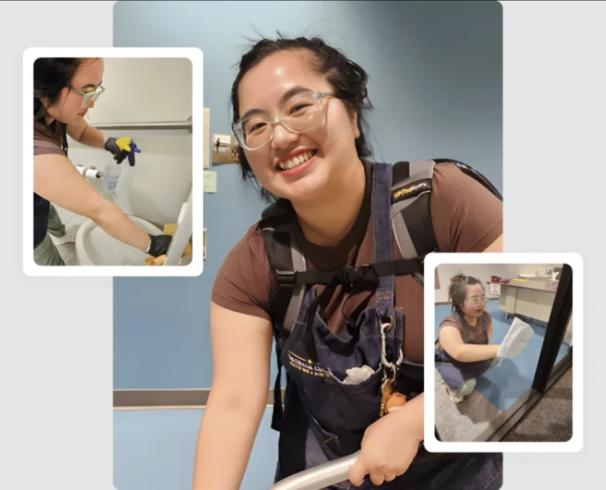 Commercial building cleaning and team standards